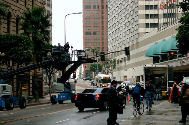 Chrysler 300 downtown (behind-the-scenes photo)