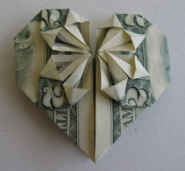 heart origami