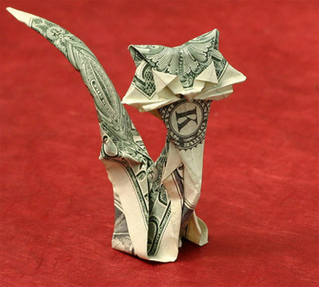 Stunning Origami Made Using Only Money I Like To Waste My Time