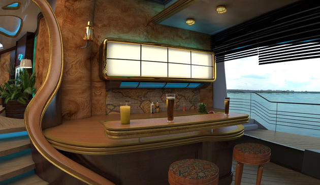 Bar inside of the ORSOS Island