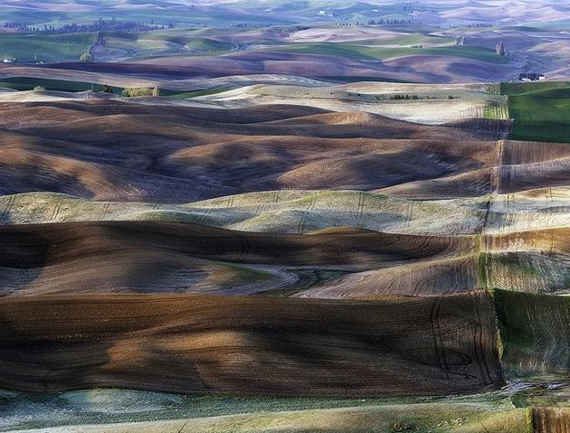 Beautiful hills of Palouse located in Washington and oregon