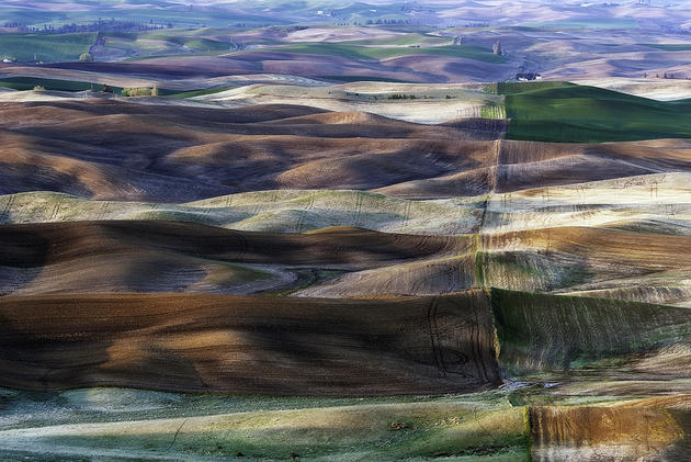 Beautiful hills of Palouse located in Washington and oregon