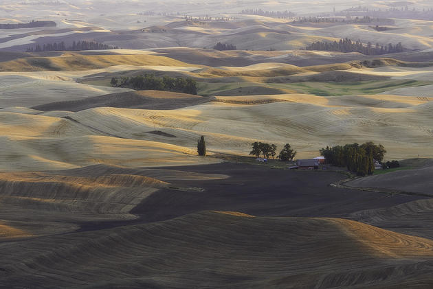 Beautiful hills of Palouse located in Washington and oregon