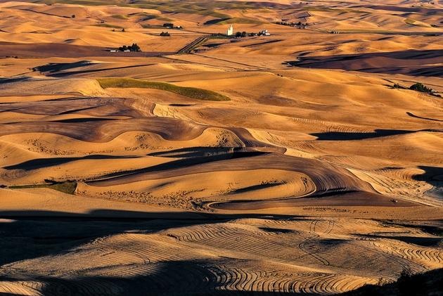 Beautiful hills of Palouse located in Washington and oregon