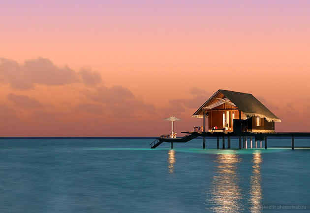 isolated gorgeous resort