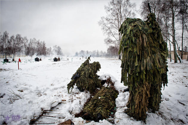 comrades in ghillie suits