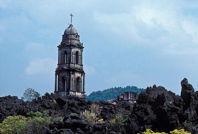 San Juan Parangaricutiro Church Mexico