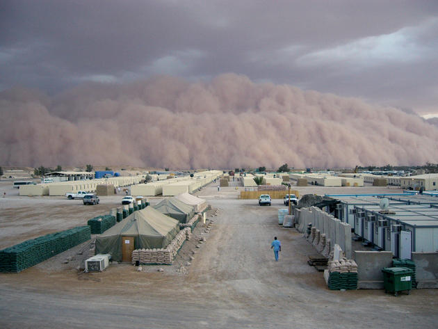 Al Asad, Iraq Sand Storm 2007