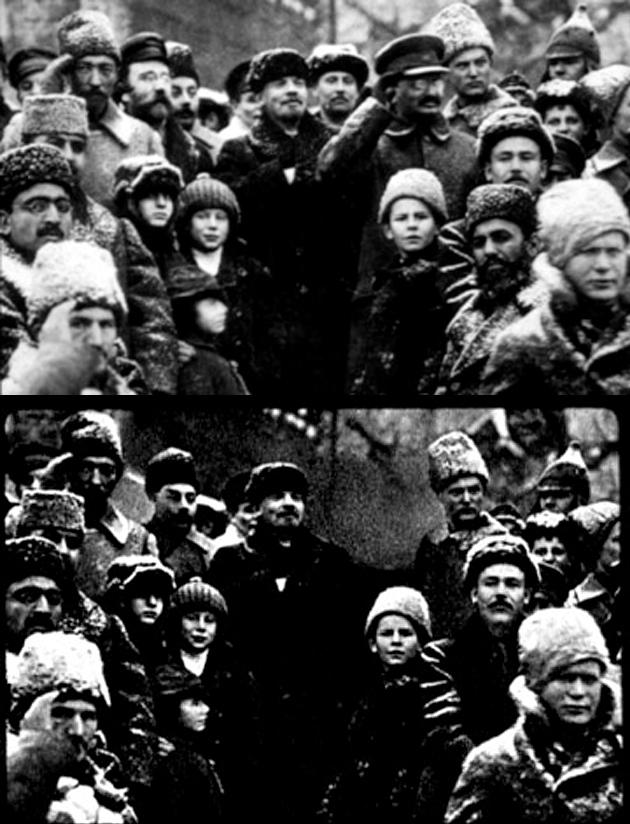 Soviet leaders at red square of Moscow 1919