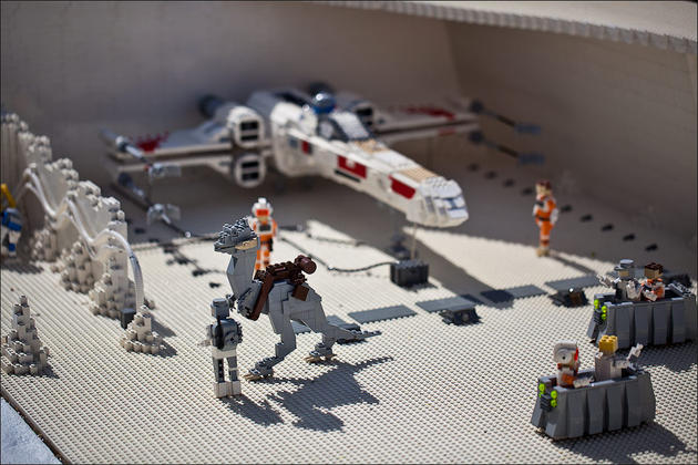 Star wars recreations made from Lego