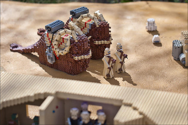 Star wars recreations made from Lego