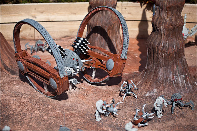 Star wars recreations made from Lego