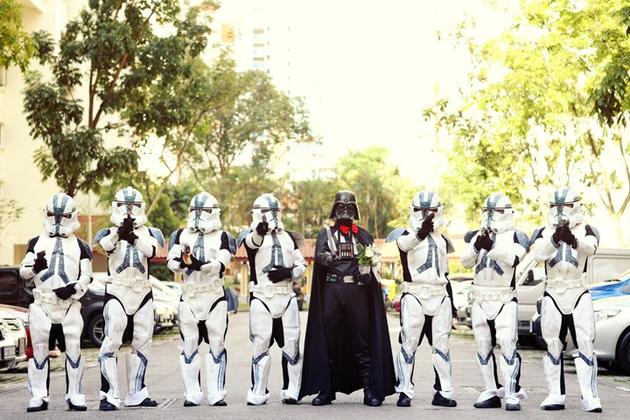 Star Wars Themed Wedding Photos I Like To Waste My Time