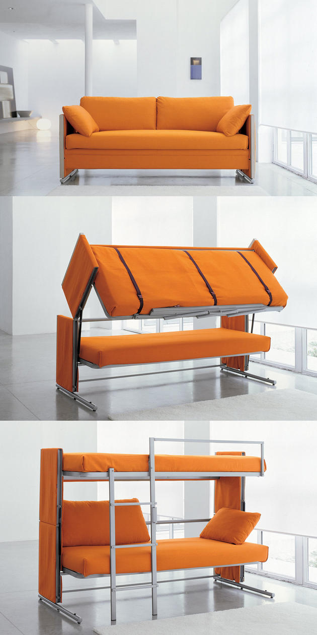 BOSS couch turns into a Bunk Bed