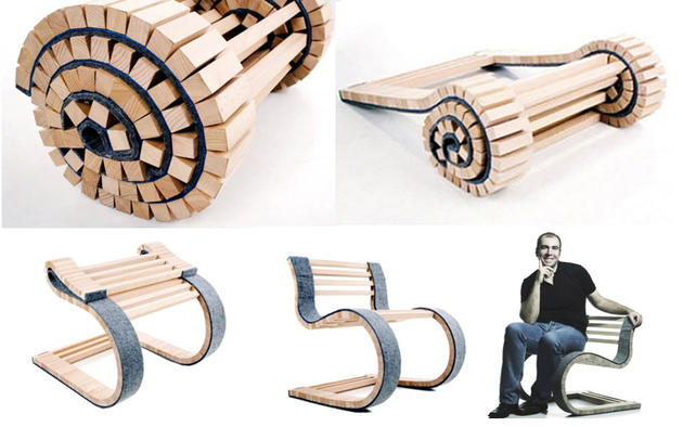 Folding Chair Roll up concept