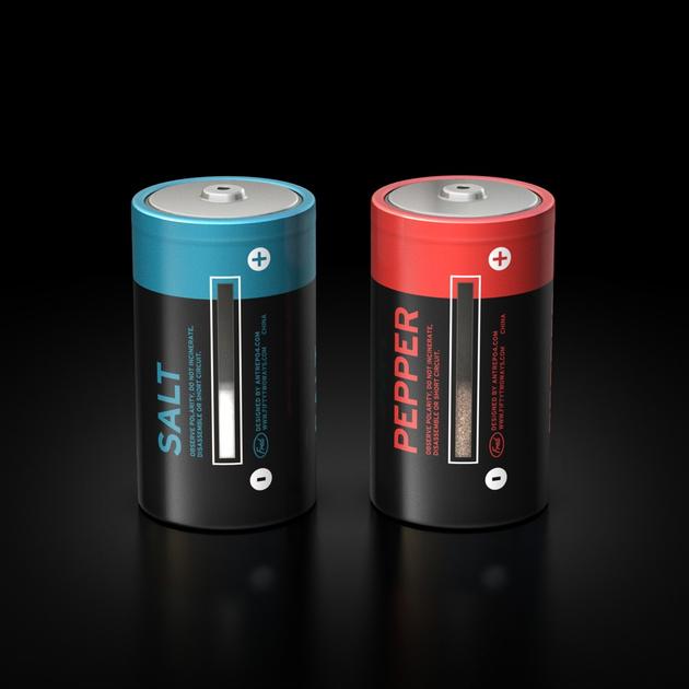 Salt and Pepper Shakers Battery Style