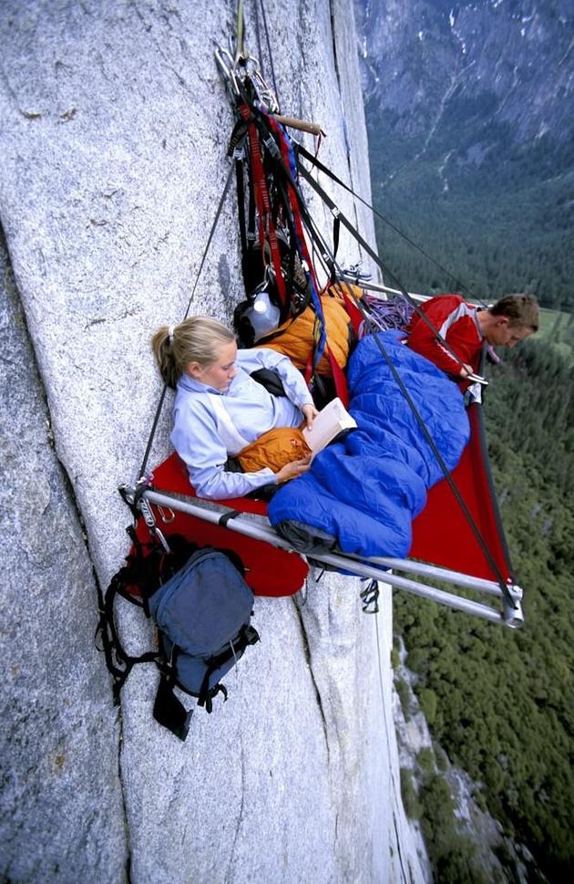 Portaledge camping in Yosemite, California