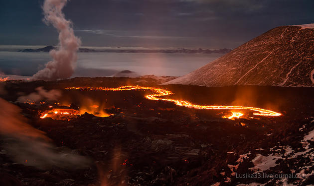 Tolbachik Volcano in Russia