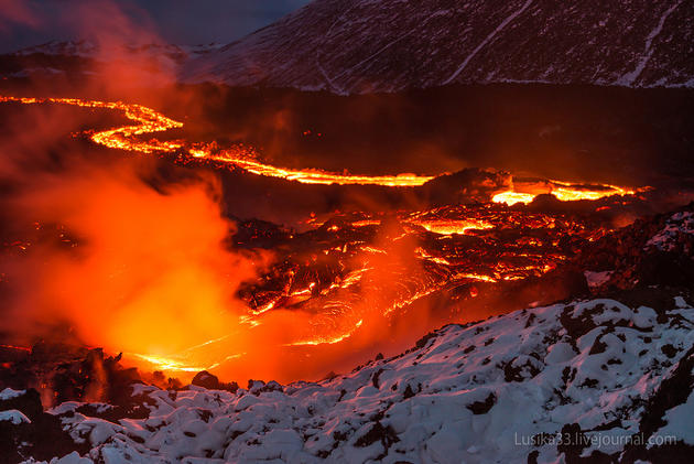 Tolbachik Volcano in Russia