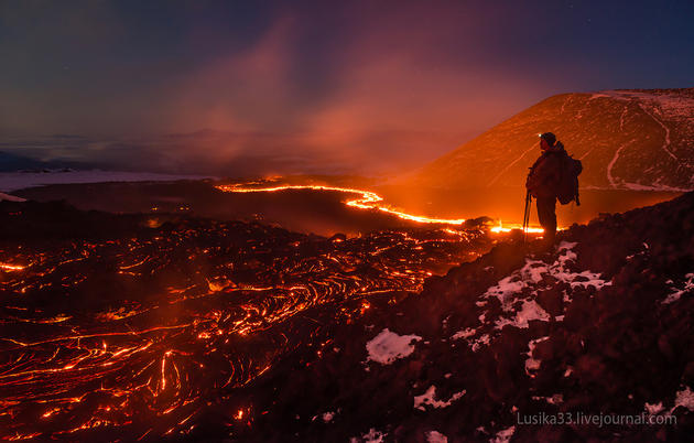 Tolbachik Volcano in Russia