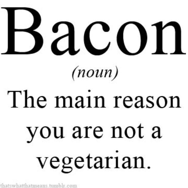 bacon vegeterian