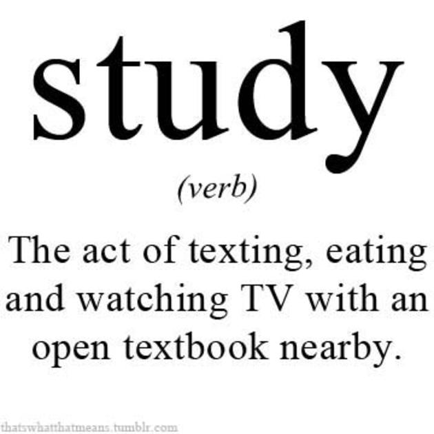 true meaning of studying