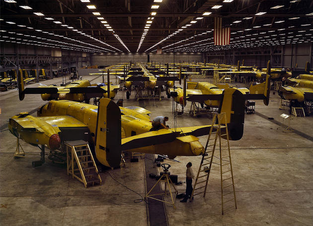 B-25 production line