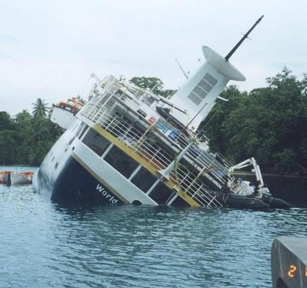 World discoverer wreck