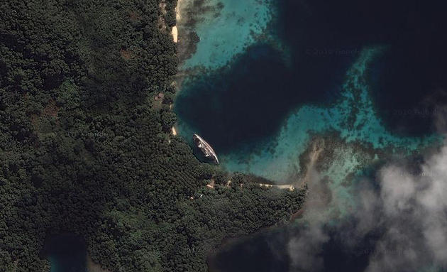 Google maps shipwreck