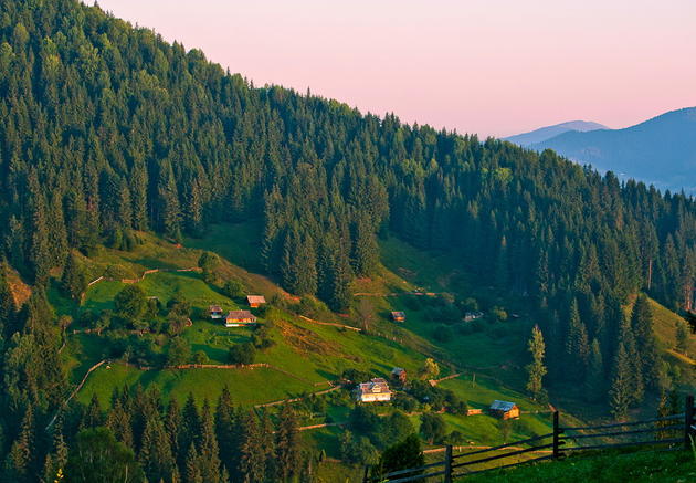 Carpathian Mountains farm