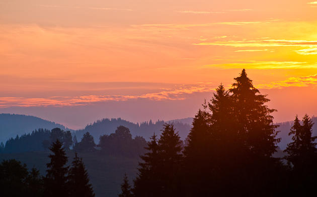 Carpathian Mountains sunrise