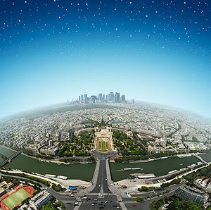 Birds Eye View of Paris