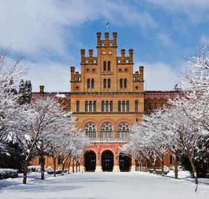 Beautiful Architecture of the university in Chernivtsi Ukraine