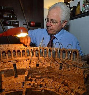 Colosseum Built Using Corks