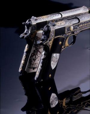 Amazing Engraved Pistols