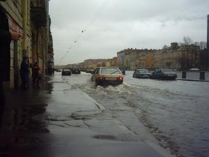 warm climate flood st petersburg