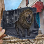 Ben Heine Pencil and Photo Combination Art