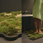 Moss bathroom rug