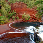 Kaihalulu Hawaii Red Sand Beach