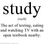true meaning of studying