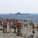 Public beach submarine