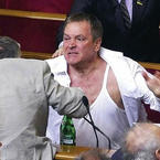 Fighting in the Ukrainian Parliament