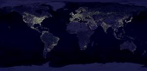 Earth's night lights as seen from space