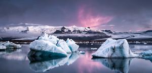 Glacier Lagoon in Iceland by Andreas Wonisch