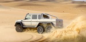 Mercedes G63 AMG Drifiting in the Desert Wallpaper