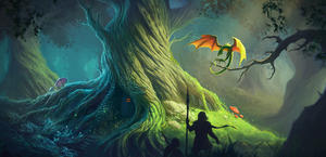 Old Tree : Fantasy HD Wallpaper