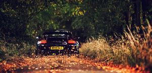Porsche 911 GT3 ripping in fall HD Wallpaper beautiful
