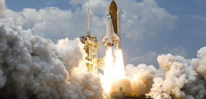 Space Shuttle Atlantis takeoff HD wallpaper
