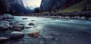 Switzerland Flowing River Photo by Matt Loiacono HD Wallpaper