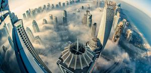 Up and Above Dubai by Sebastian Opitz HD Wallpaper